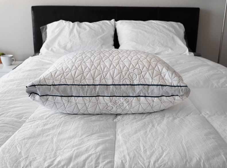 Coop Home Goods Eden Adjustable Pillow with shredded memory foam.