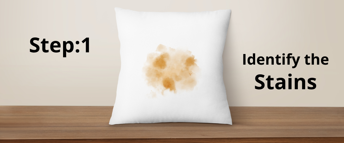 identify the stain from pillow