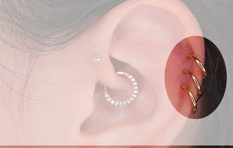 double forward helix piercing pain